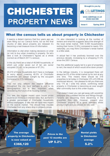 chichester property news - spring 2015 page 1