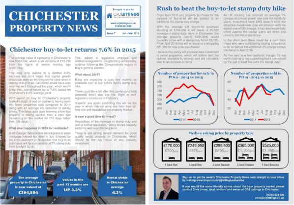 Chichester Property News January-March 2016